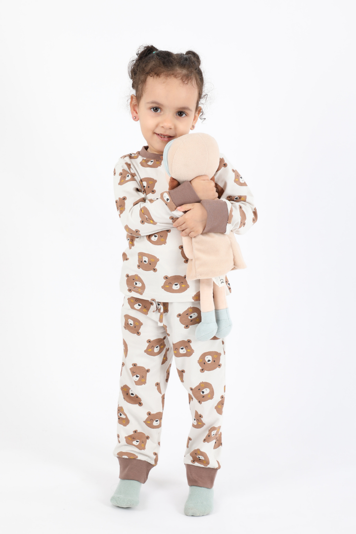 Pyjama ours gris