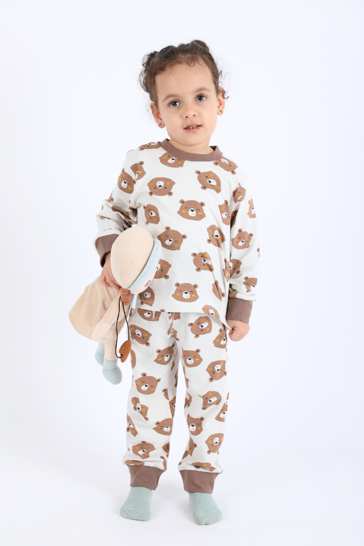 Pyjama ours gris