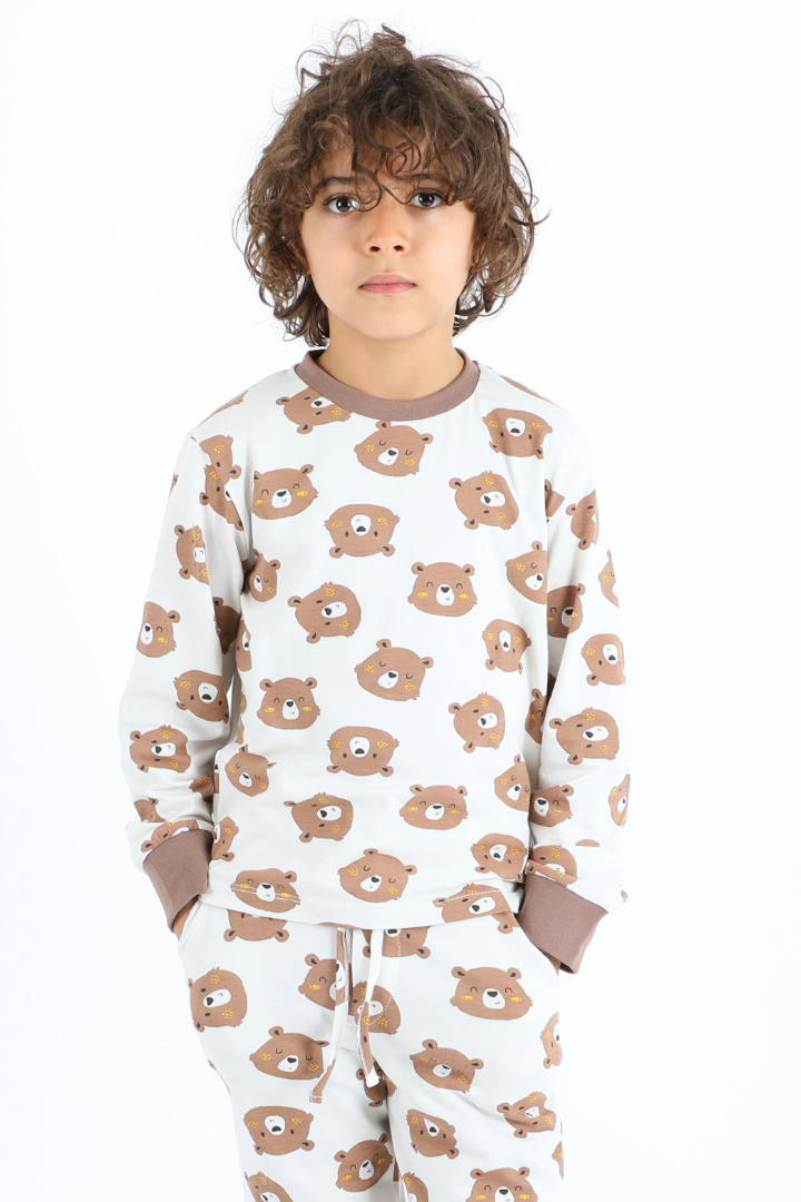 Pyjama ours gris