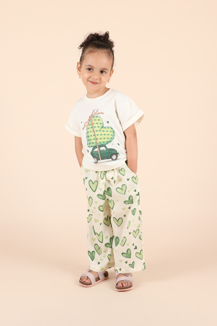Set Coeur vert