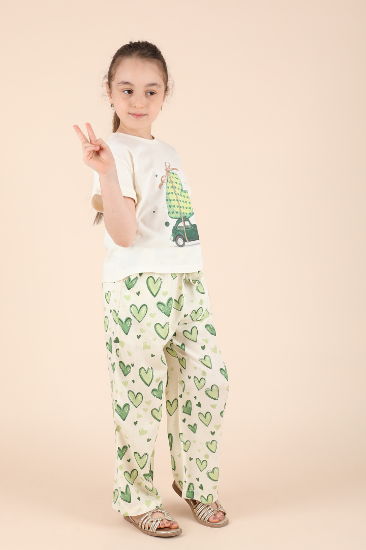Set Coeur vert