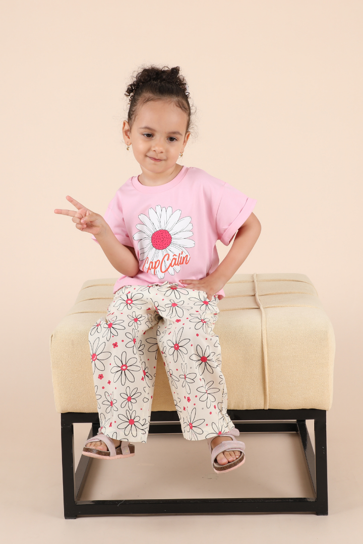 Set Pantalon Rose