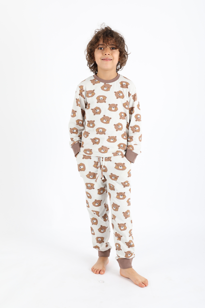 Pyjama ours gris