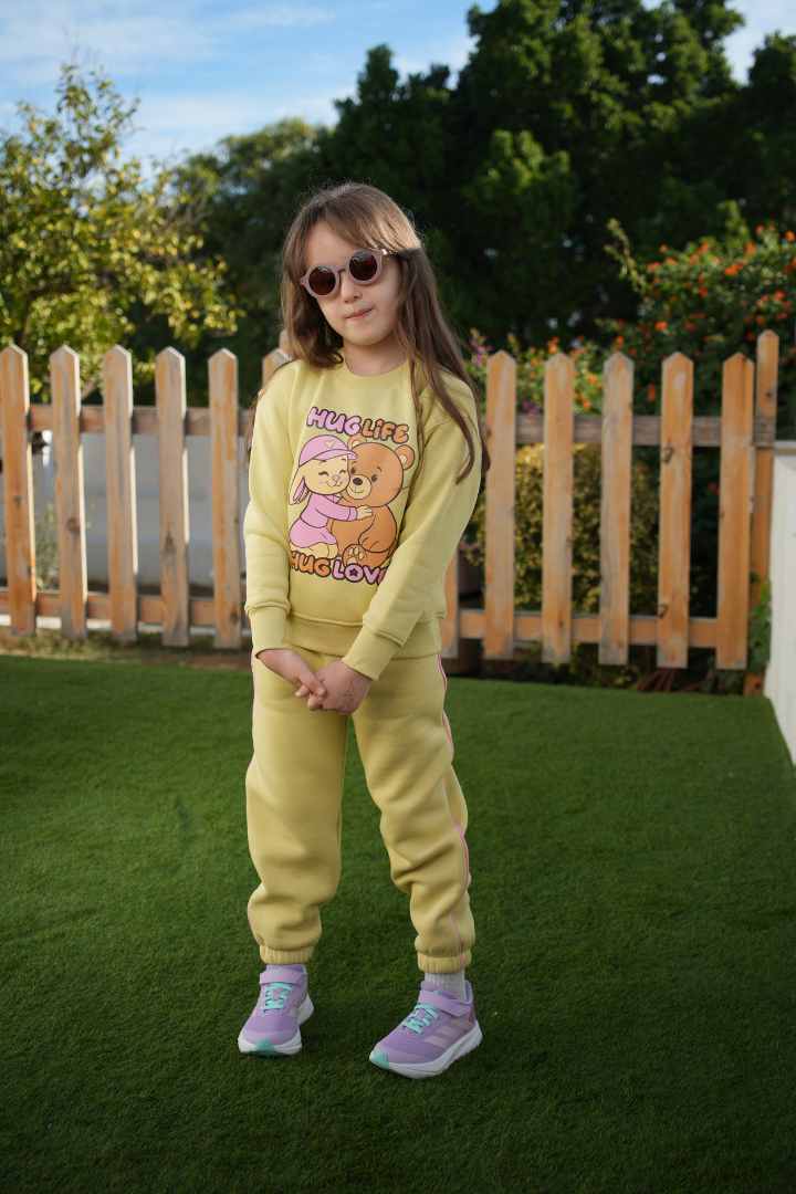 Jogging jaune pastel