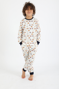 Pyjama véhicules orangé