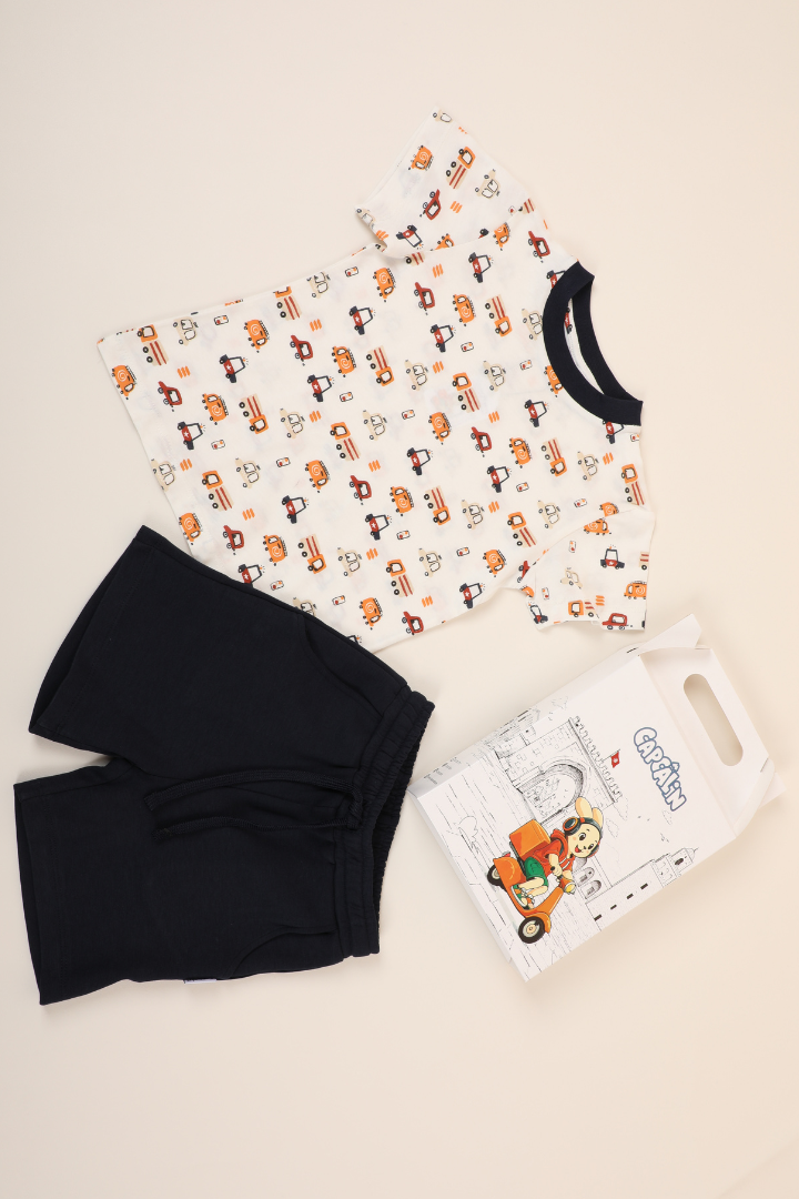 Ensemble garçon été – 100% coton 🚗