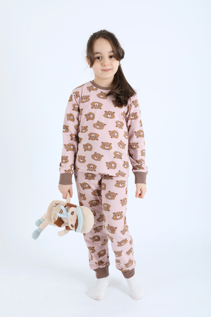 Pyjama Ours Rose