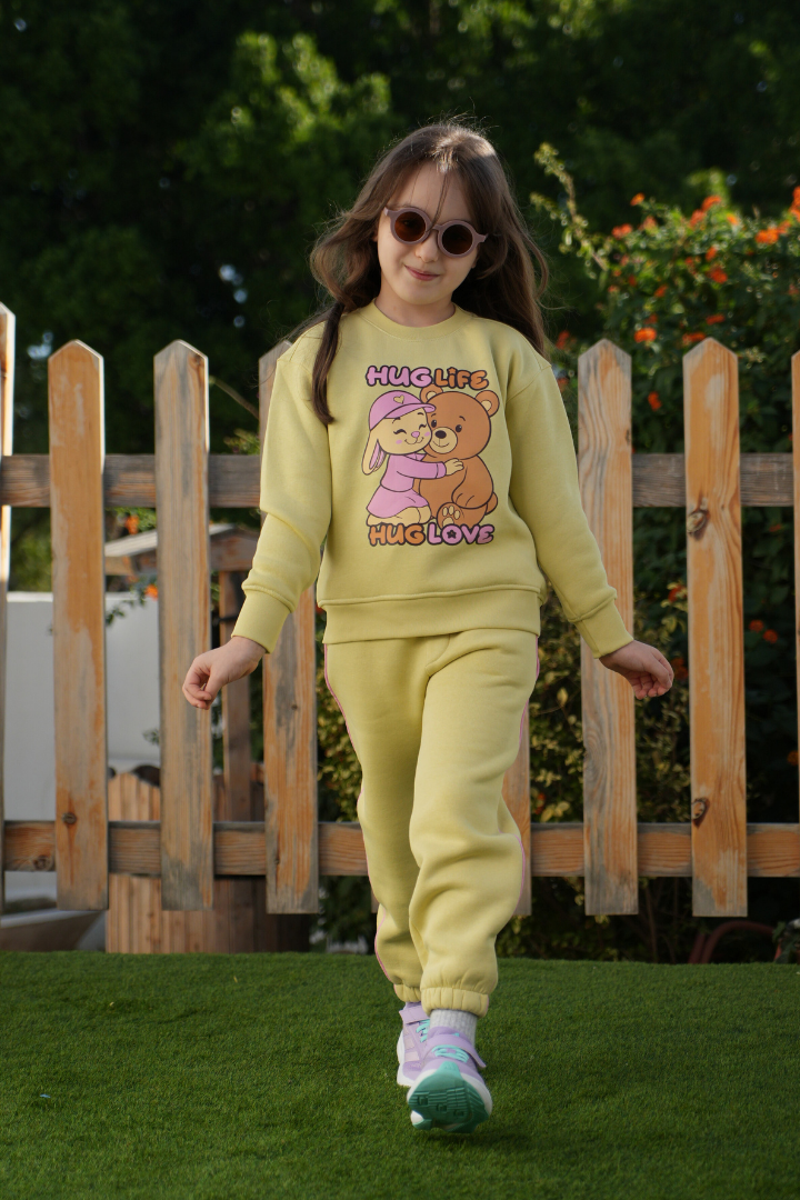 Jogging jaune pastel