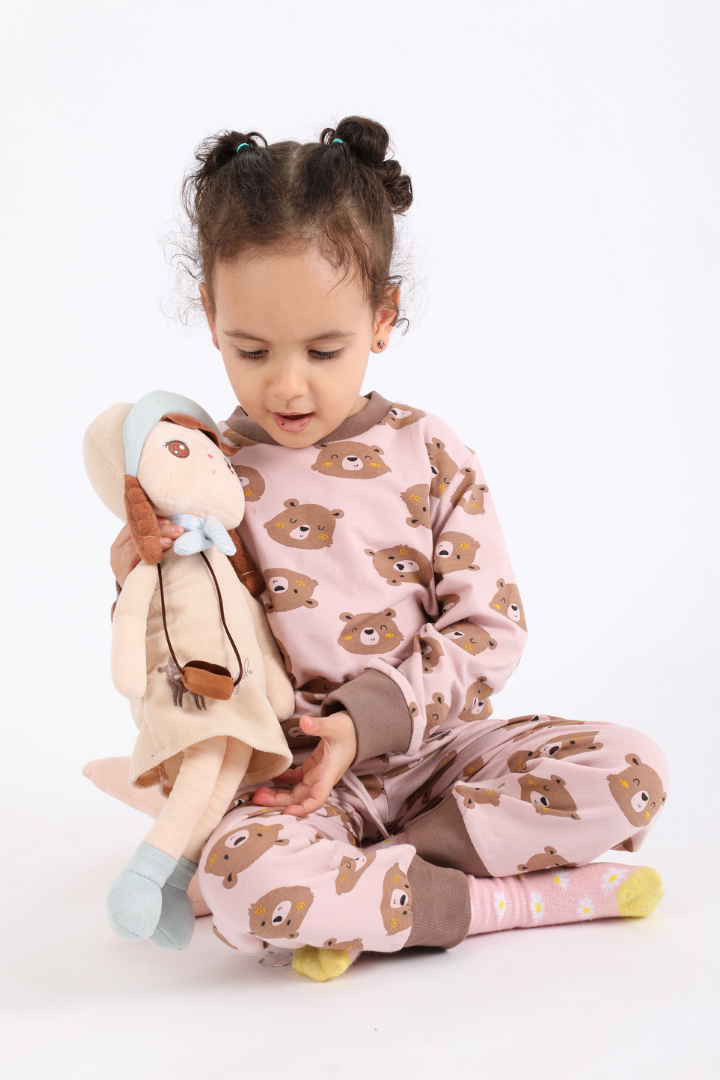 Pyjama Ours Rose